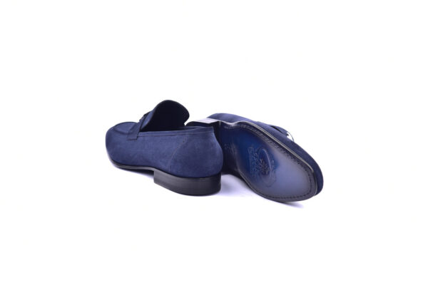 Corrente 5760 - H Buckle loafer - Navy suede - Image 4